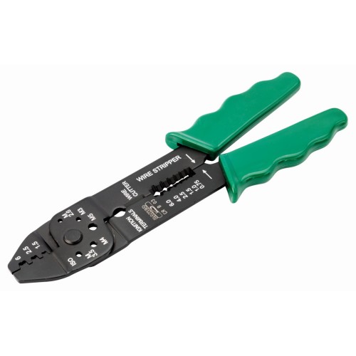 Alicates para engastado/corte/pelado con mango verde | CR B 03